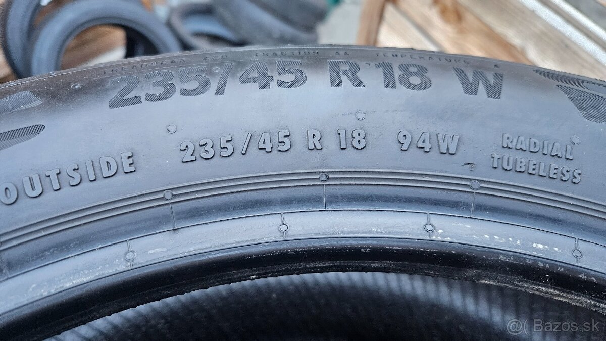 Letne pneumatiky 235/45 r18 continental - 5
