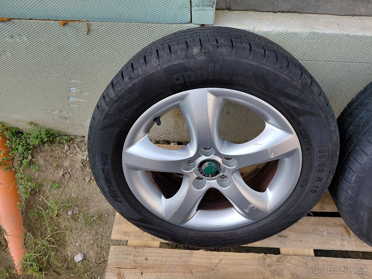 15" Skoda Fabia letne kolesa - 5