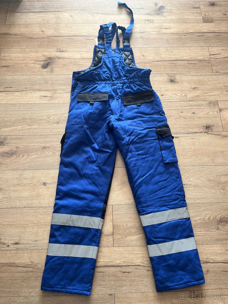Zateplené montérkové nohavice - 5