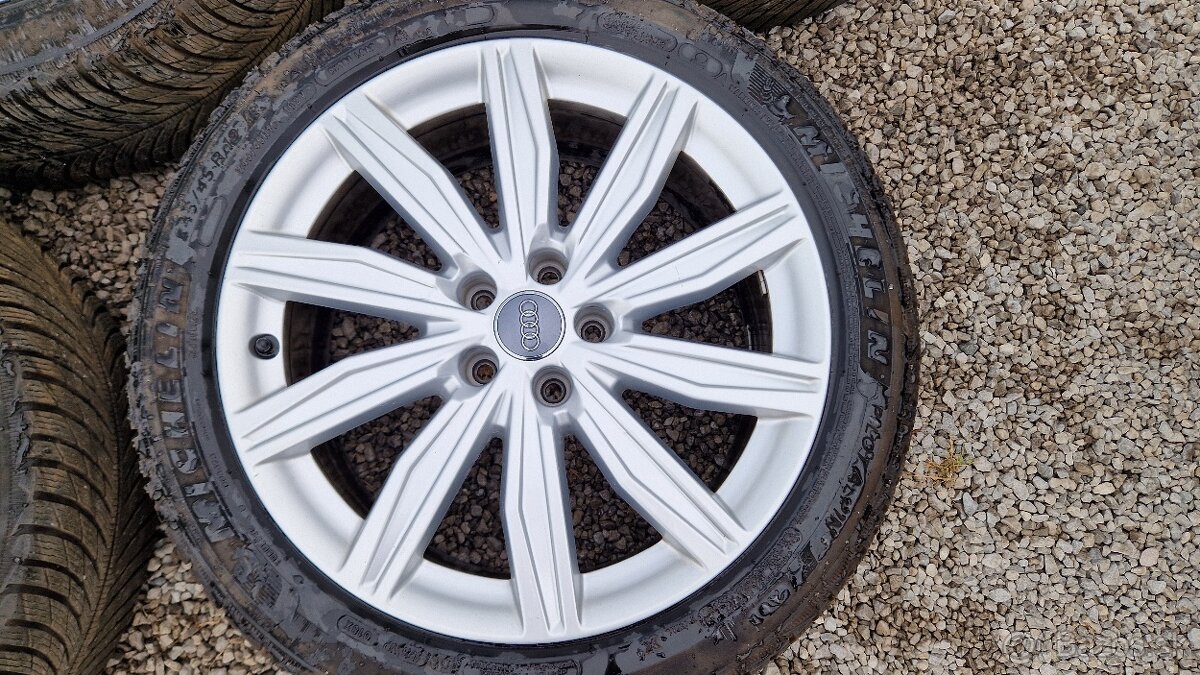 Audi hlíníkové disky + zimné pneumatiky Michelin Pilot Alpin - 5