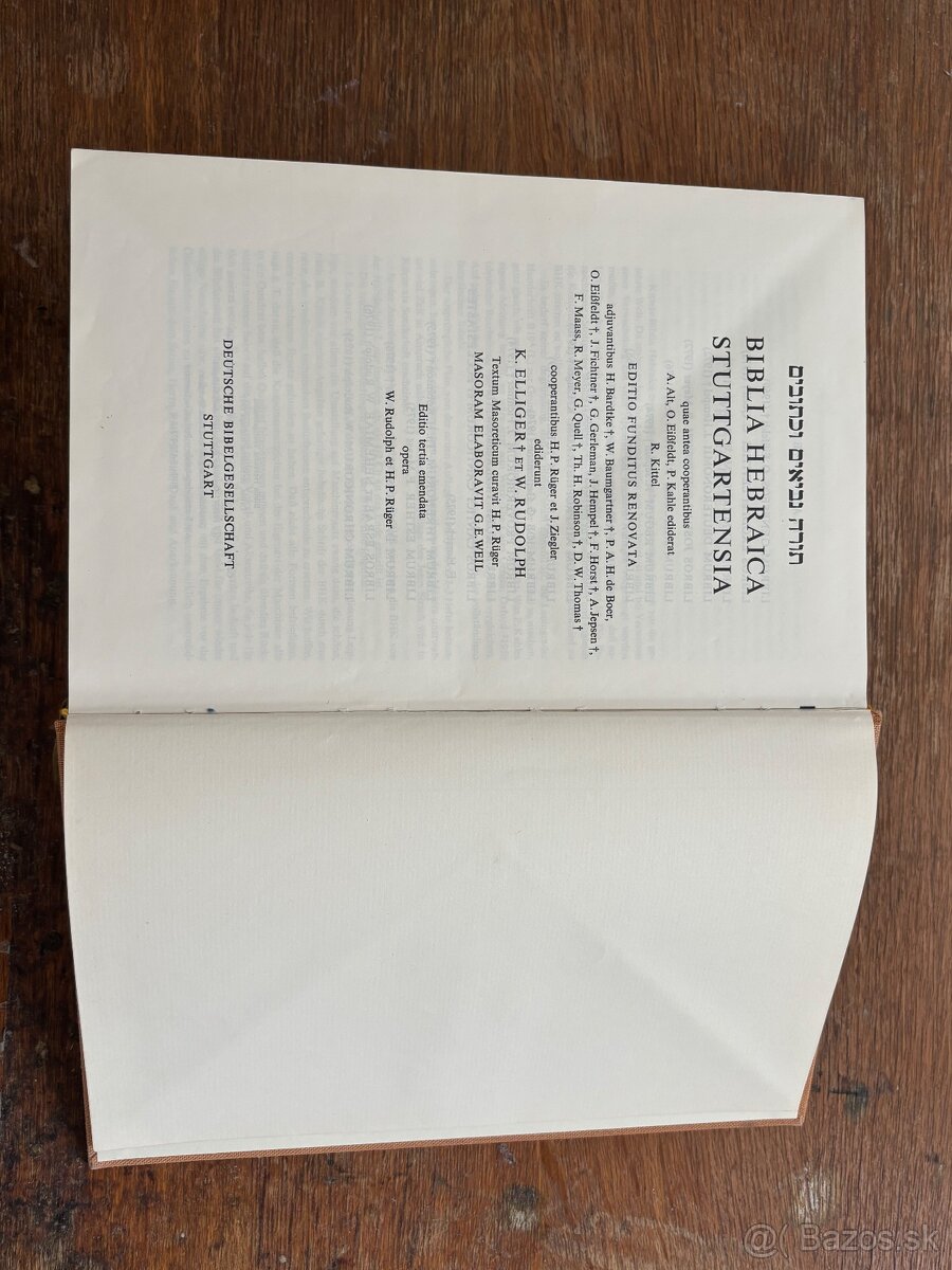 Biblia Hebraica Stuttgartensia - 5