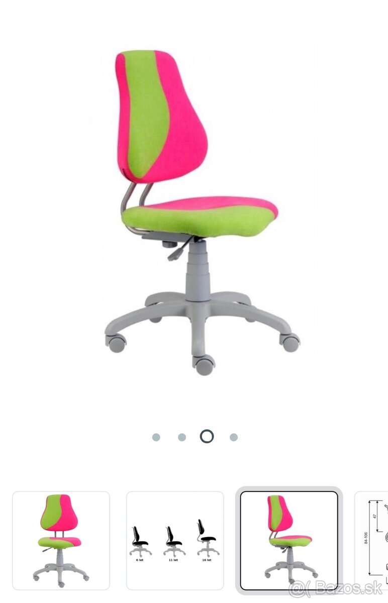 Nastaviteľný písací stôl Colorido +detská rastúca stolička - 5