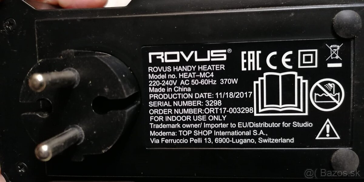 Predám teplovzdušný ventilátor - 5