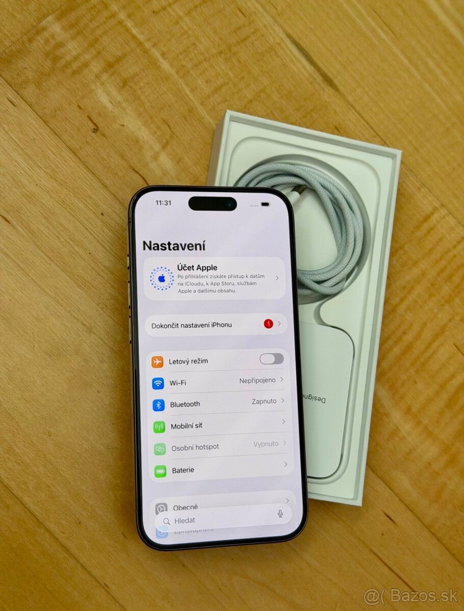 iPhone 15 Pro Max Natural Titanium BATERIE 100% TOP - 5