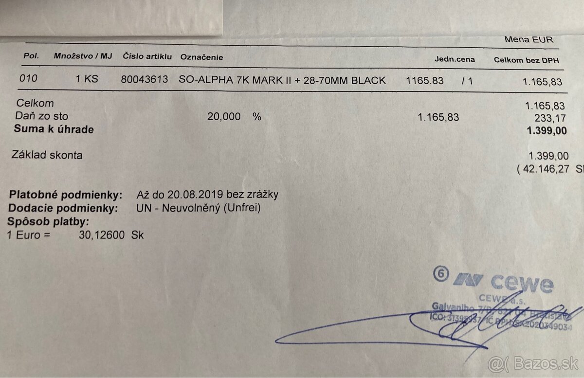 Sony Alpha II telo + 2 baterie + obal - 5