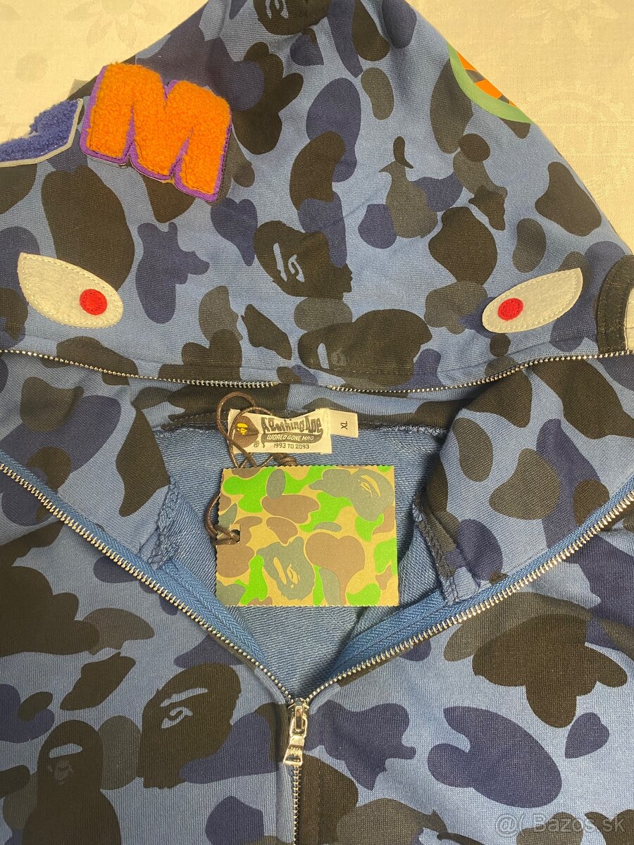 Pánska mikina Bape modrá - 5