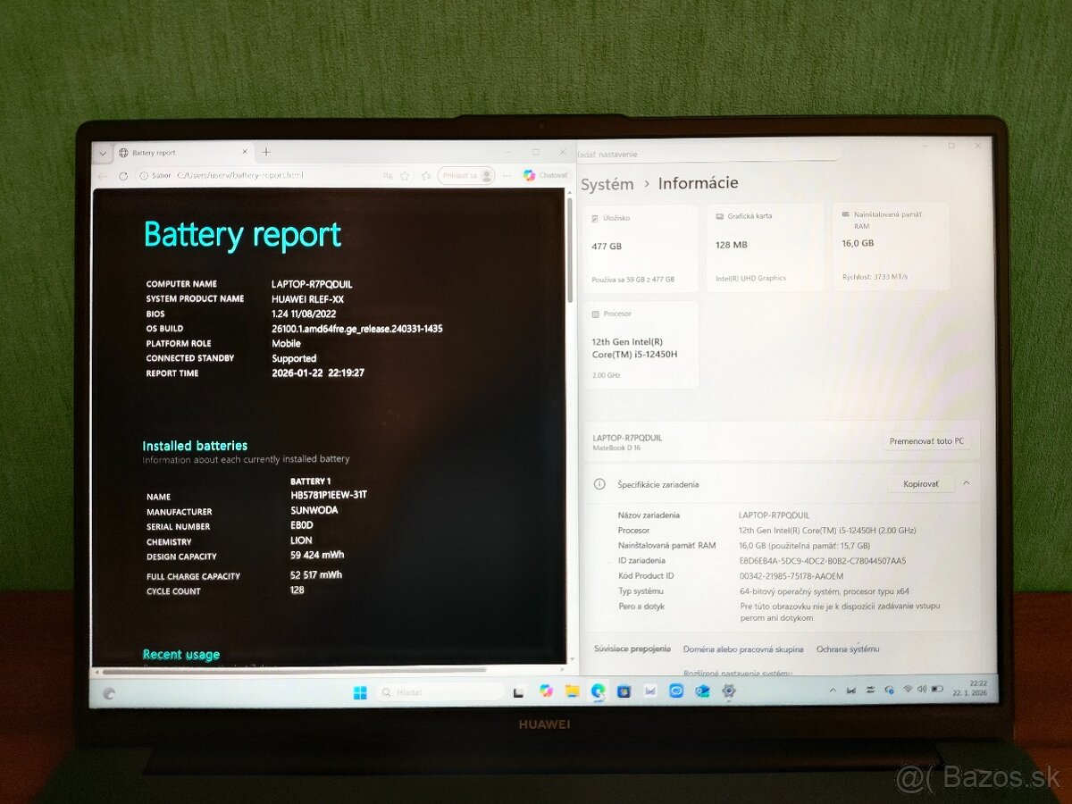 MateBook D 16 i5 16GB 512GB SSD - 5