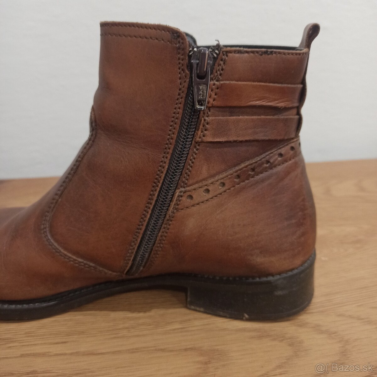 Kožené kotníkové čižmy - 5