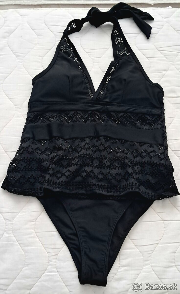 Plavky dvojdielne biele M - 5