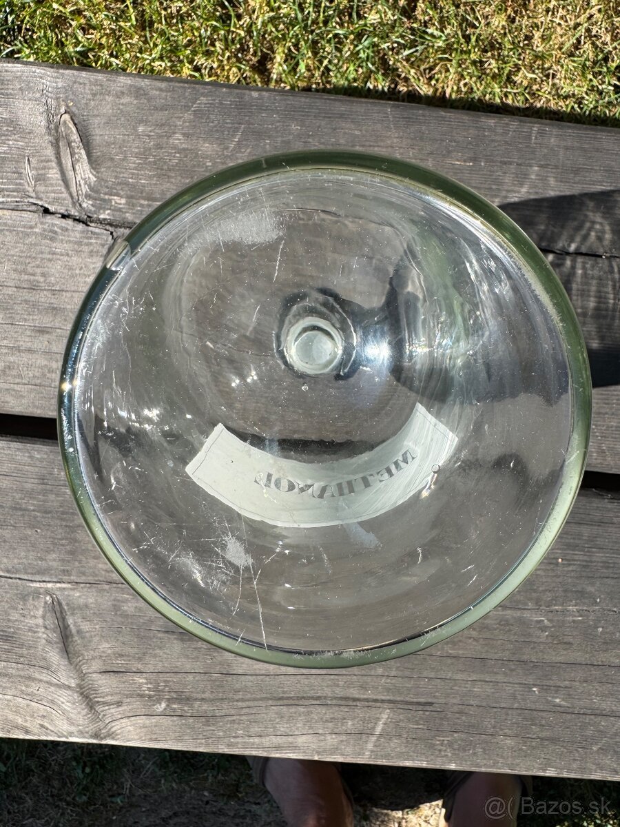 Velká skleněná lékárnická dóza s nápisem METHANOL. - 5