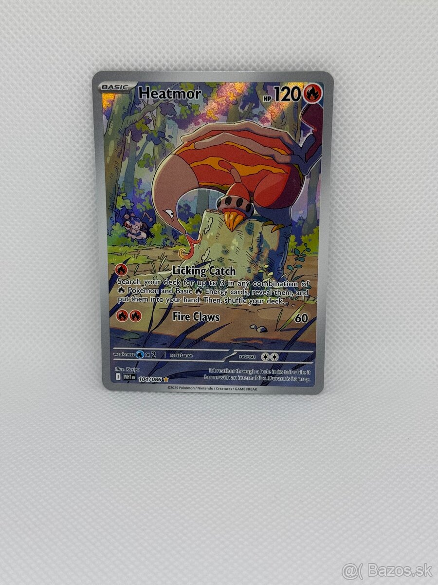 Pokémon karta Heatmor 104/086 – NM – ORIGINÁL - 5