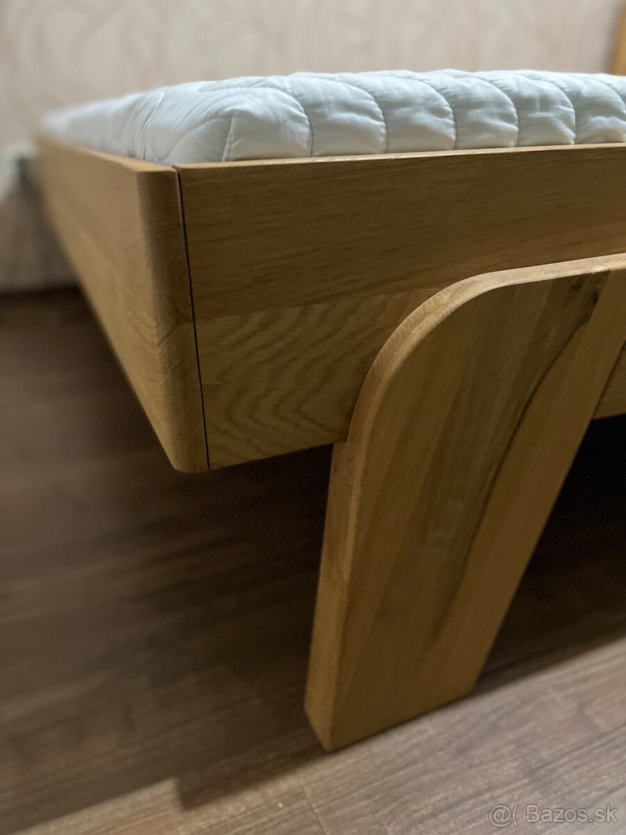 Posteľ z dubového masívu Mirek - 5