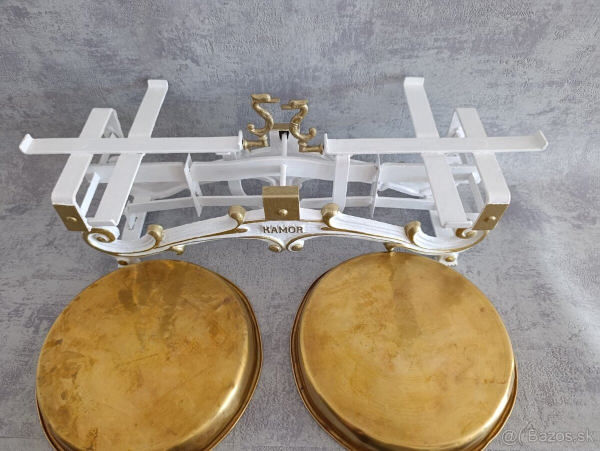 Staré 5kg dvoumiskové váhy KAMOR po renovaci. - 5