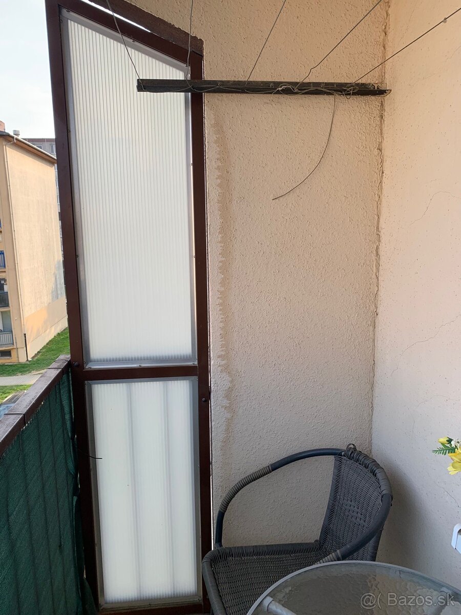 Strieska na balkon - kov + lexan - 5