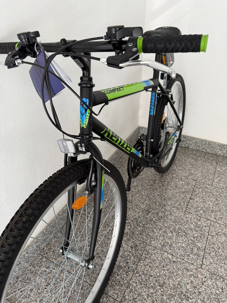 Kenzel COMPACT, 26", bicykel, veľ. 19" BLACK-GREEN - 5