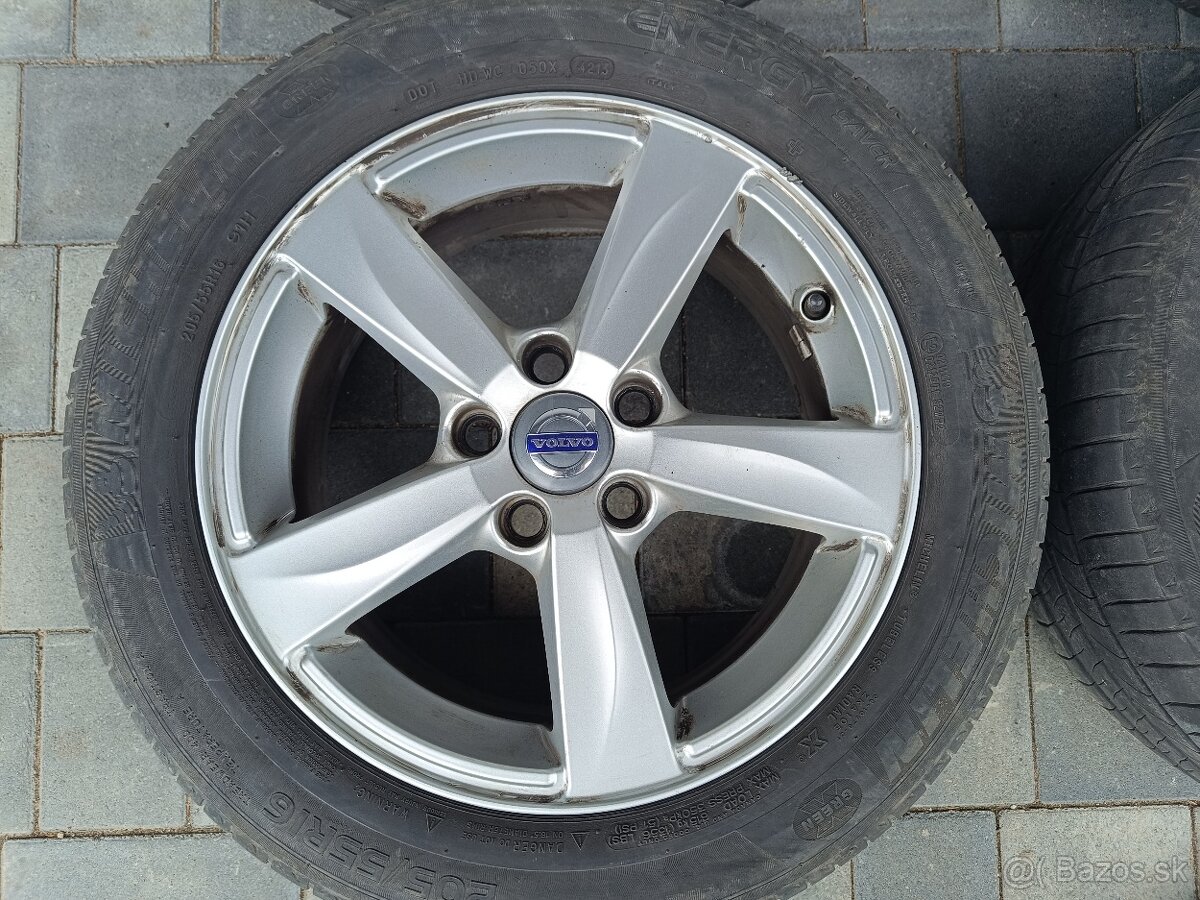 Alu disky 16" 5x108 Volvo S60, V60 205/55R16 - 5