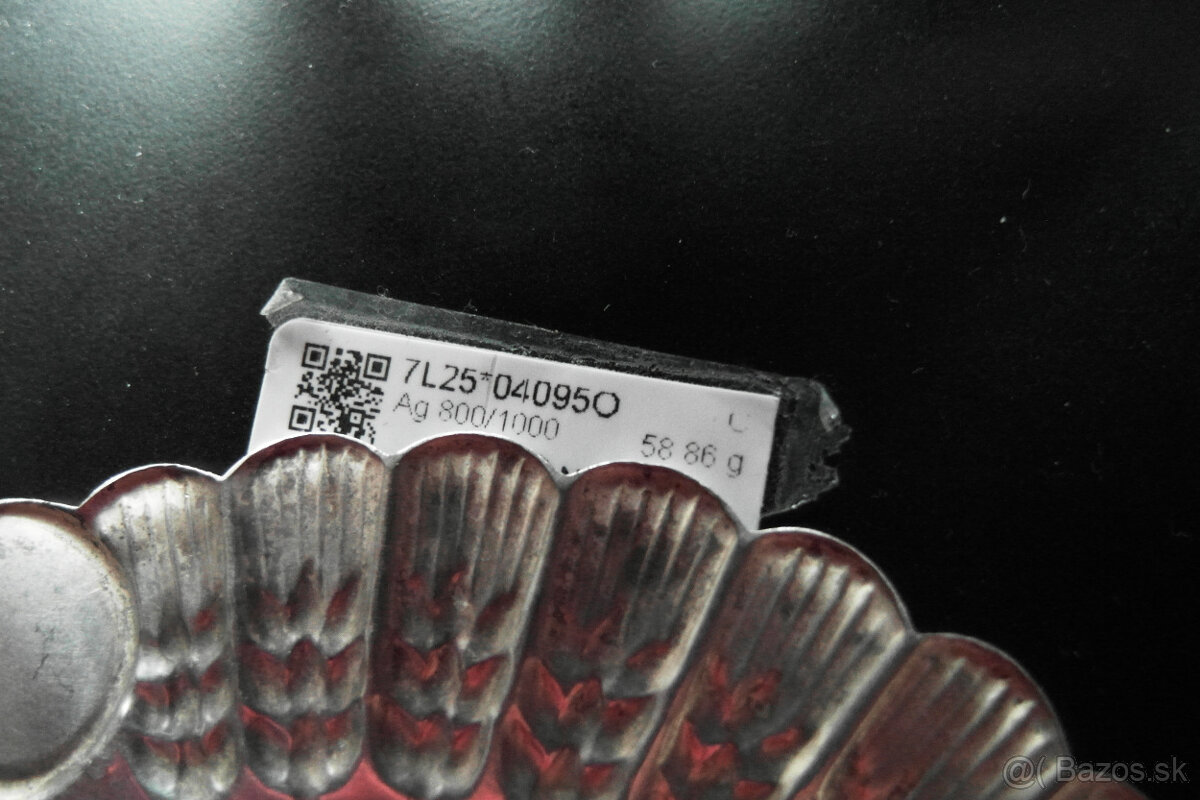 Starý popolník striebro - 5