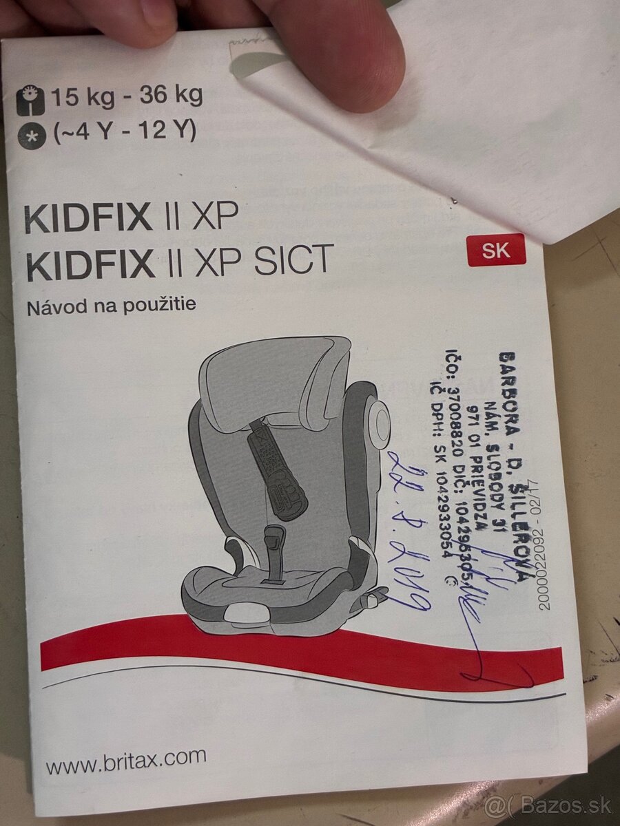 Autosedačka Britax Römer KIDFIX II XP - 5