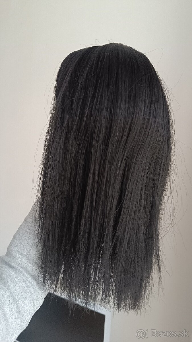 Príčesok Topper s ofinou na predĺženie vlasov čierne - 5