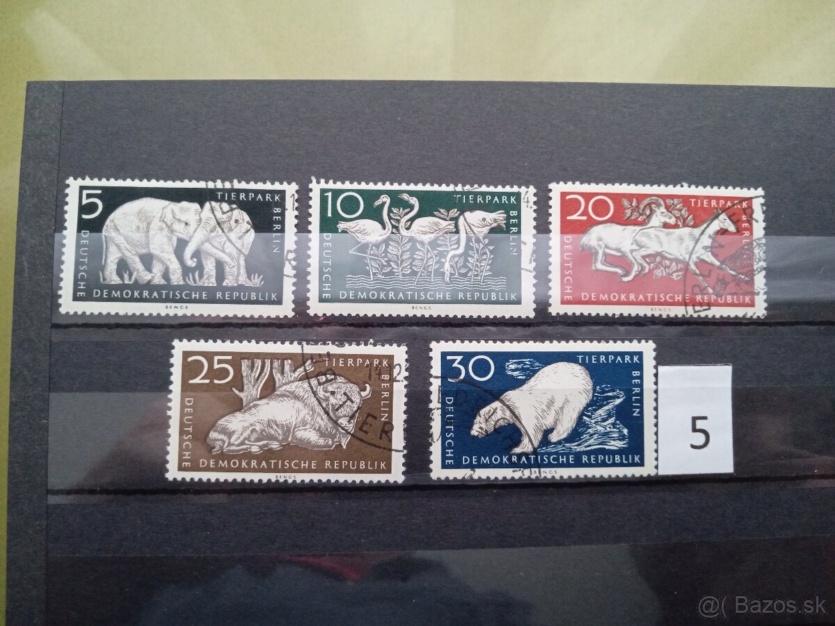 Poštové známky č.497 - FAUNA, flóra, rôzne - 20 sérií - 5