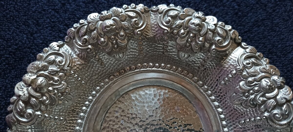 Investičné Striebro –dezertná miska/tanierik-87,7g - 5