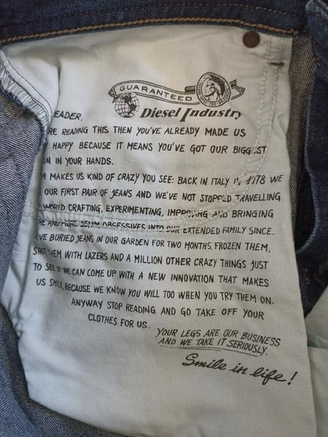 Pánske rifle Diesel W30 L32 - raz oblečené - 5