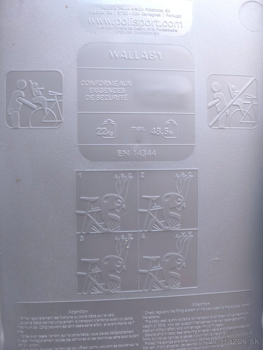 Detská cyklosedačka POLISPORT - 5