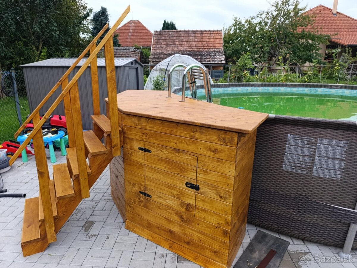 Kryt filtračnej jednoty, mólo a schody do bazéna - 5