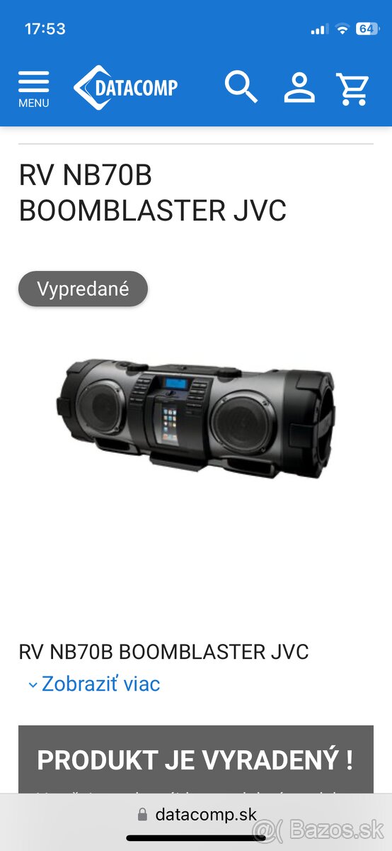 JVC Boomblaster RV-NB70B - 5