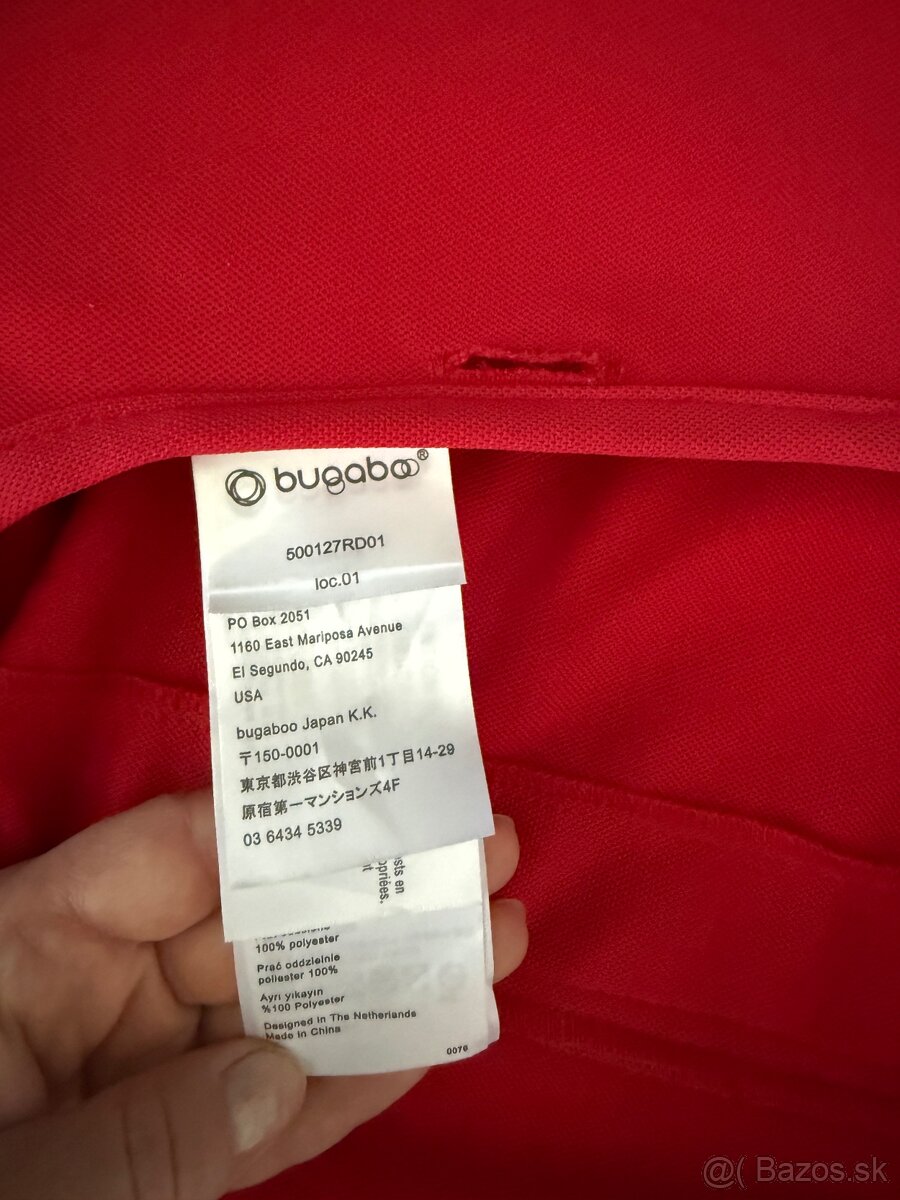 Krásna originálna červená strieška na bugaboo bee3 - 5
