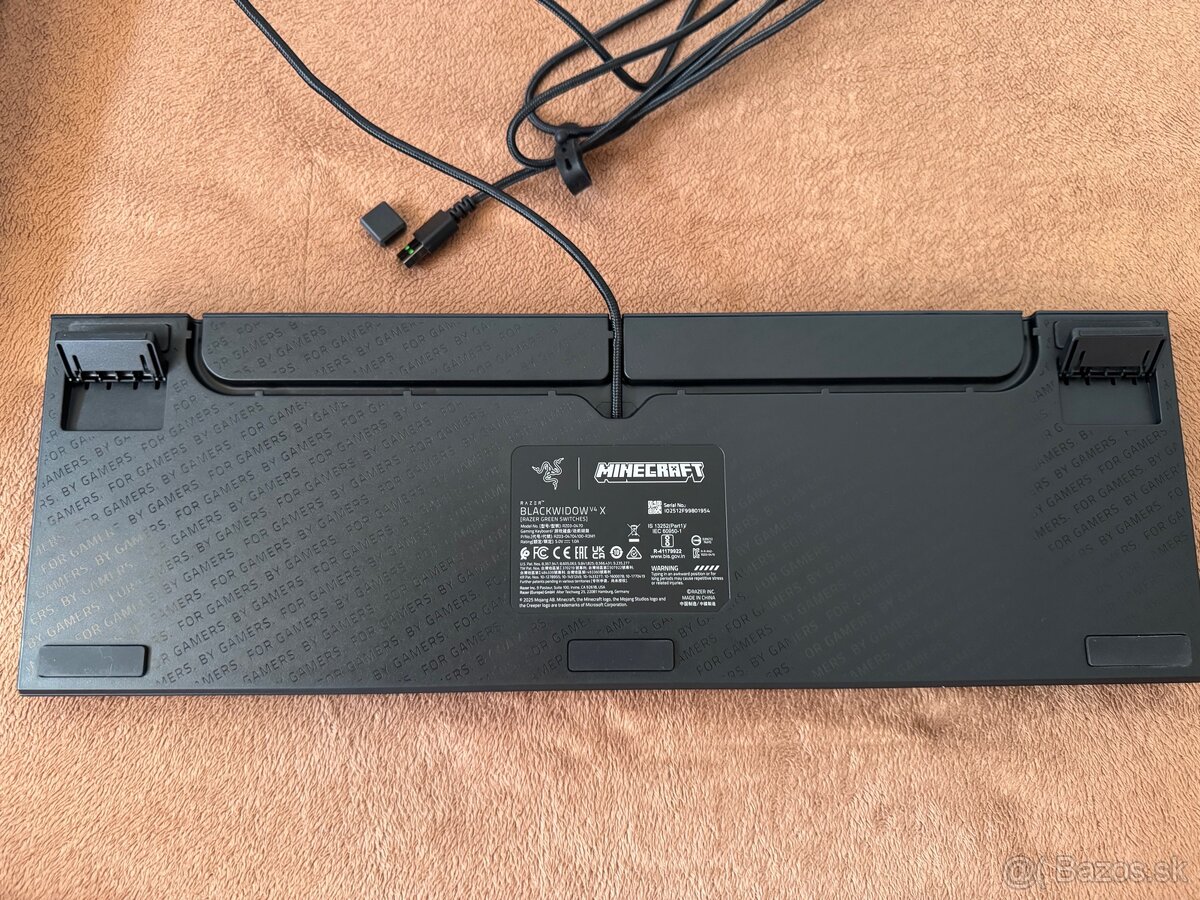Minecraft klávesnica Razer BlackWidow V4 X Green Switch - 5