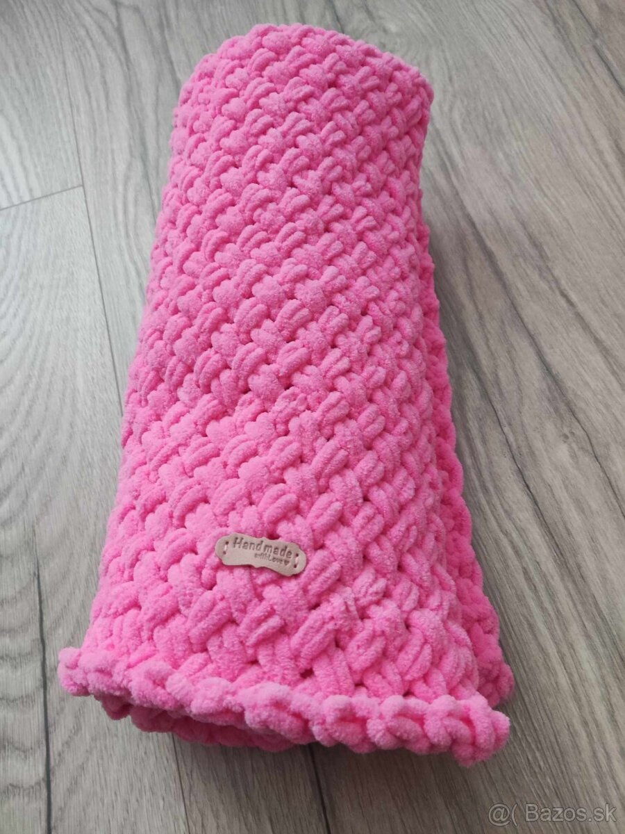 NOVÁ Sýtoružová deka z Alize Puffy Fine - 5