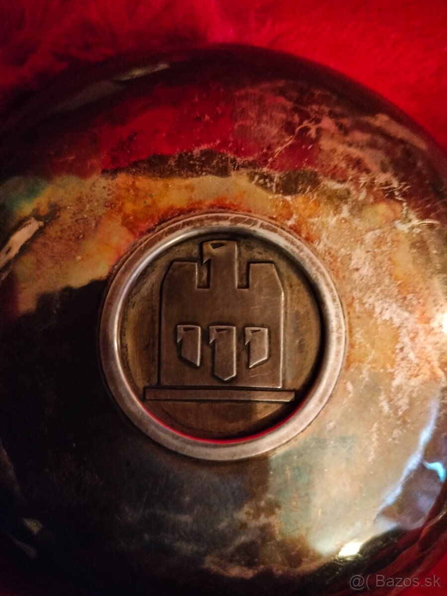 Ozdobný tanier striebro Nemecko Svätý Krištof - 5