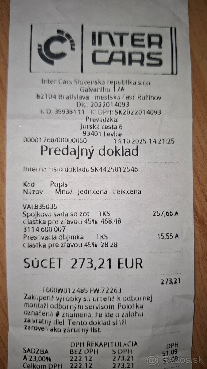 Predám Nový kompletný spojkový kit - 5