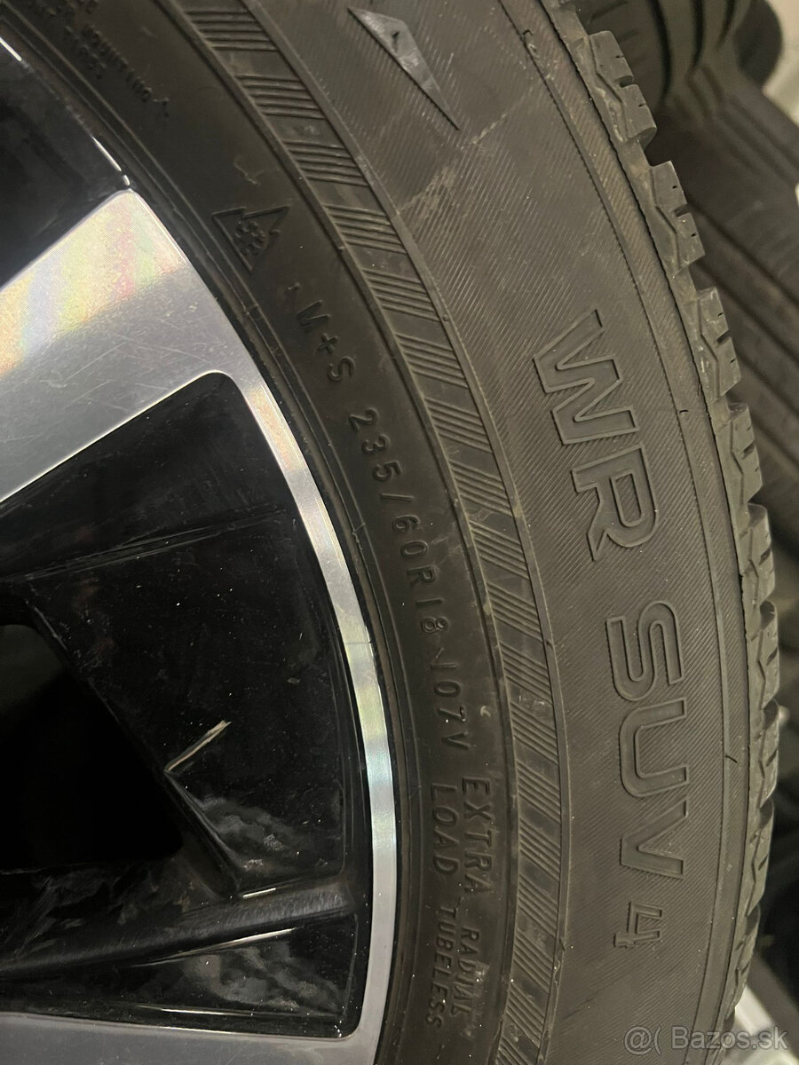 5x108 r18 kolesa disky volvo xc60 čierne alu 235 60 18 - 5