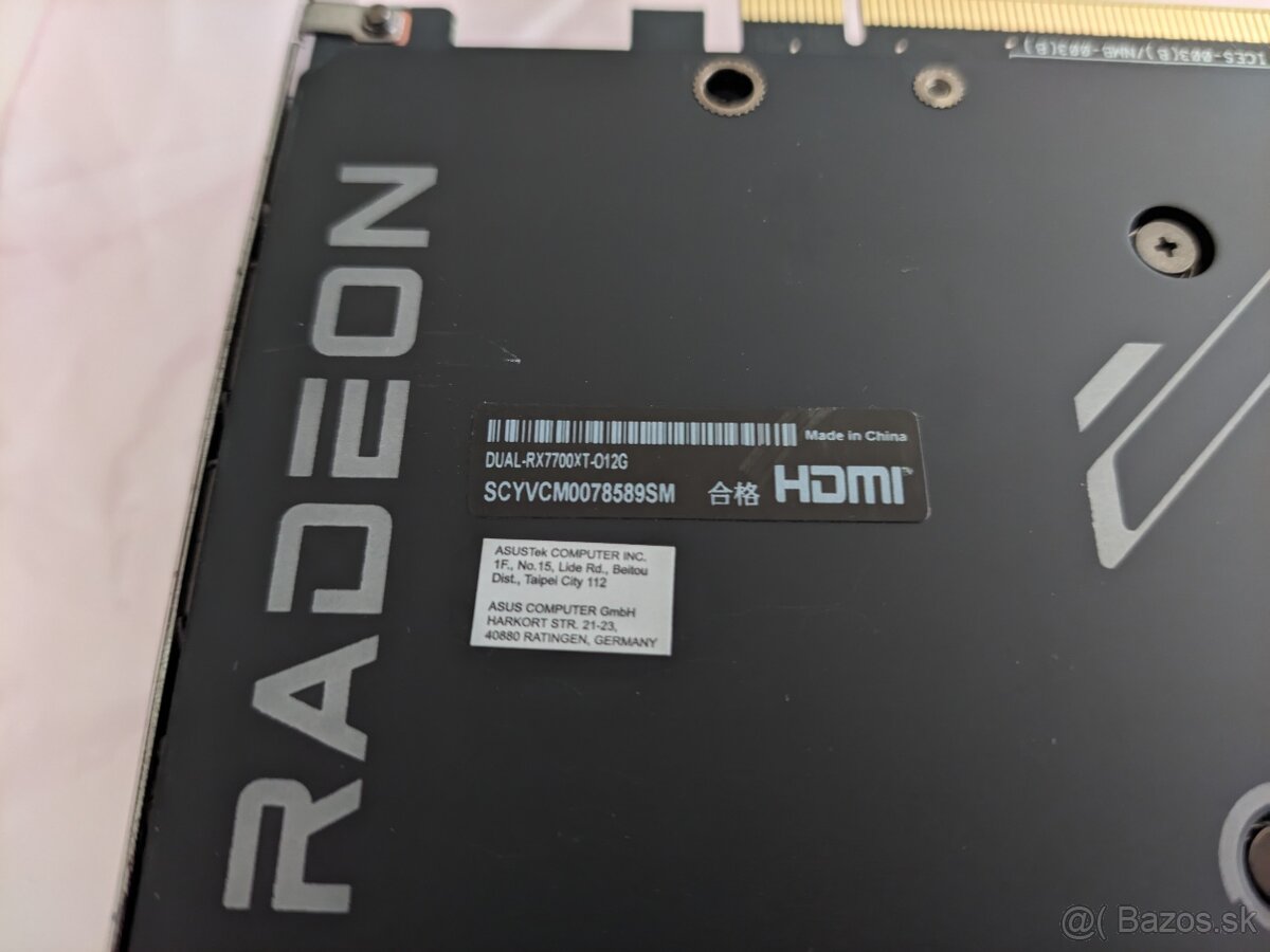 ASUS DUAL Radeon RX 7700 XT OC 12GB - 5