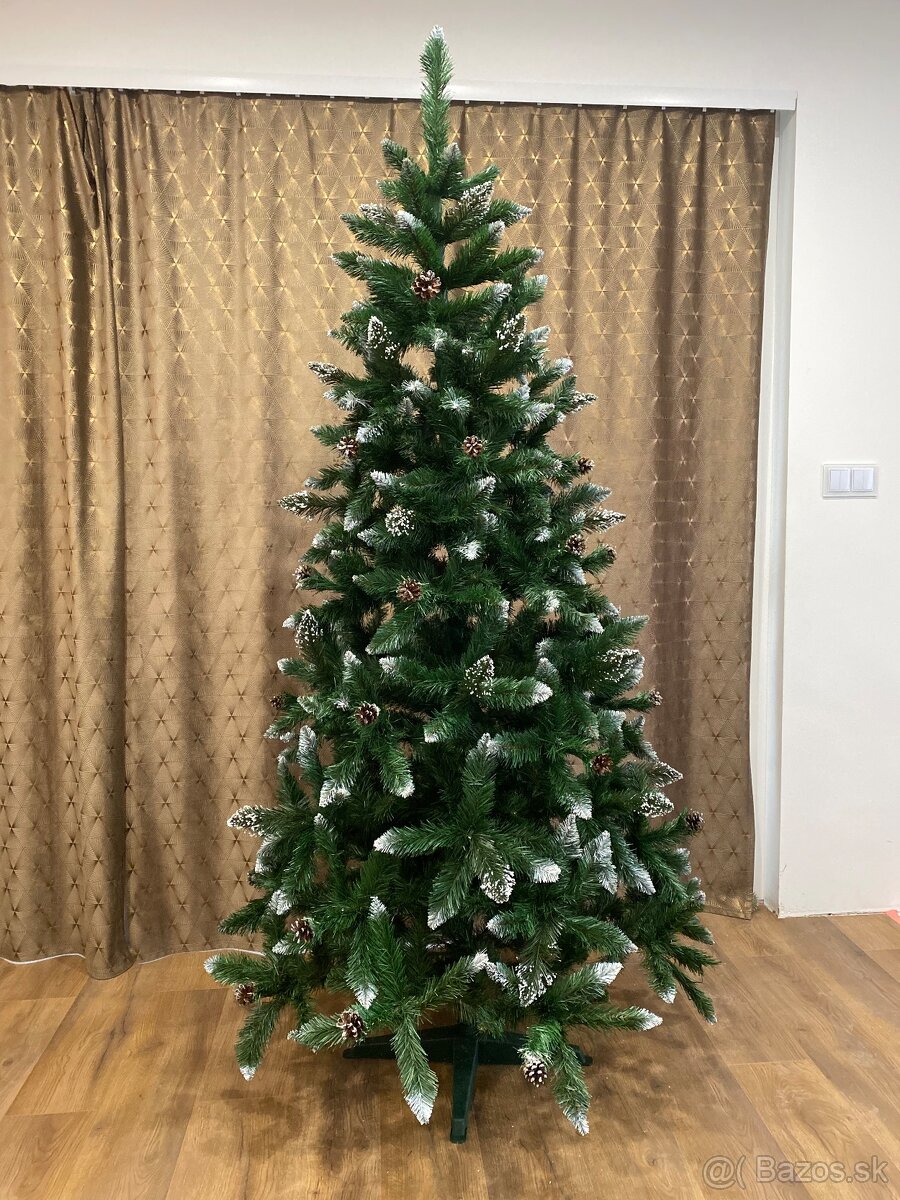 Vianočný stromček so šiškami a stojanom, NOVÝ - 5