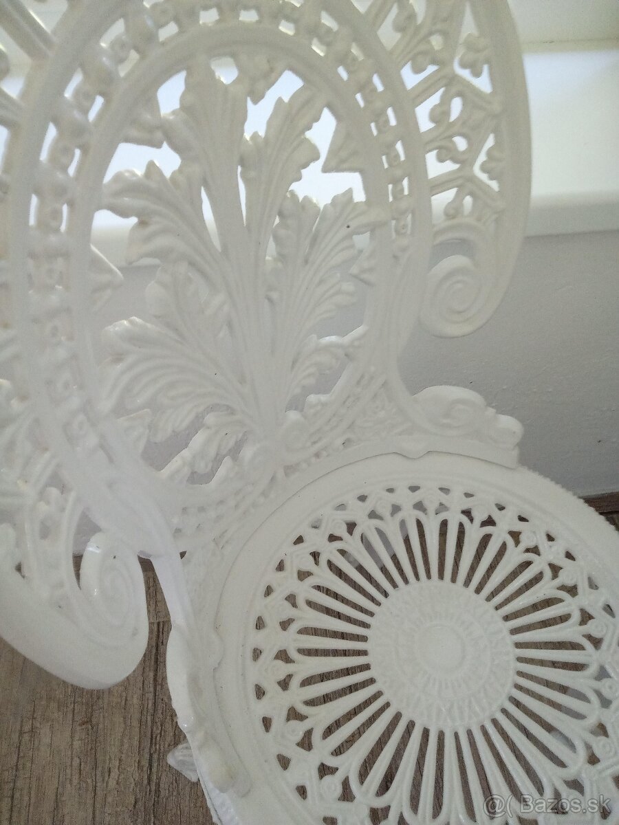 stol zahradny liatinovy okruhly - 5