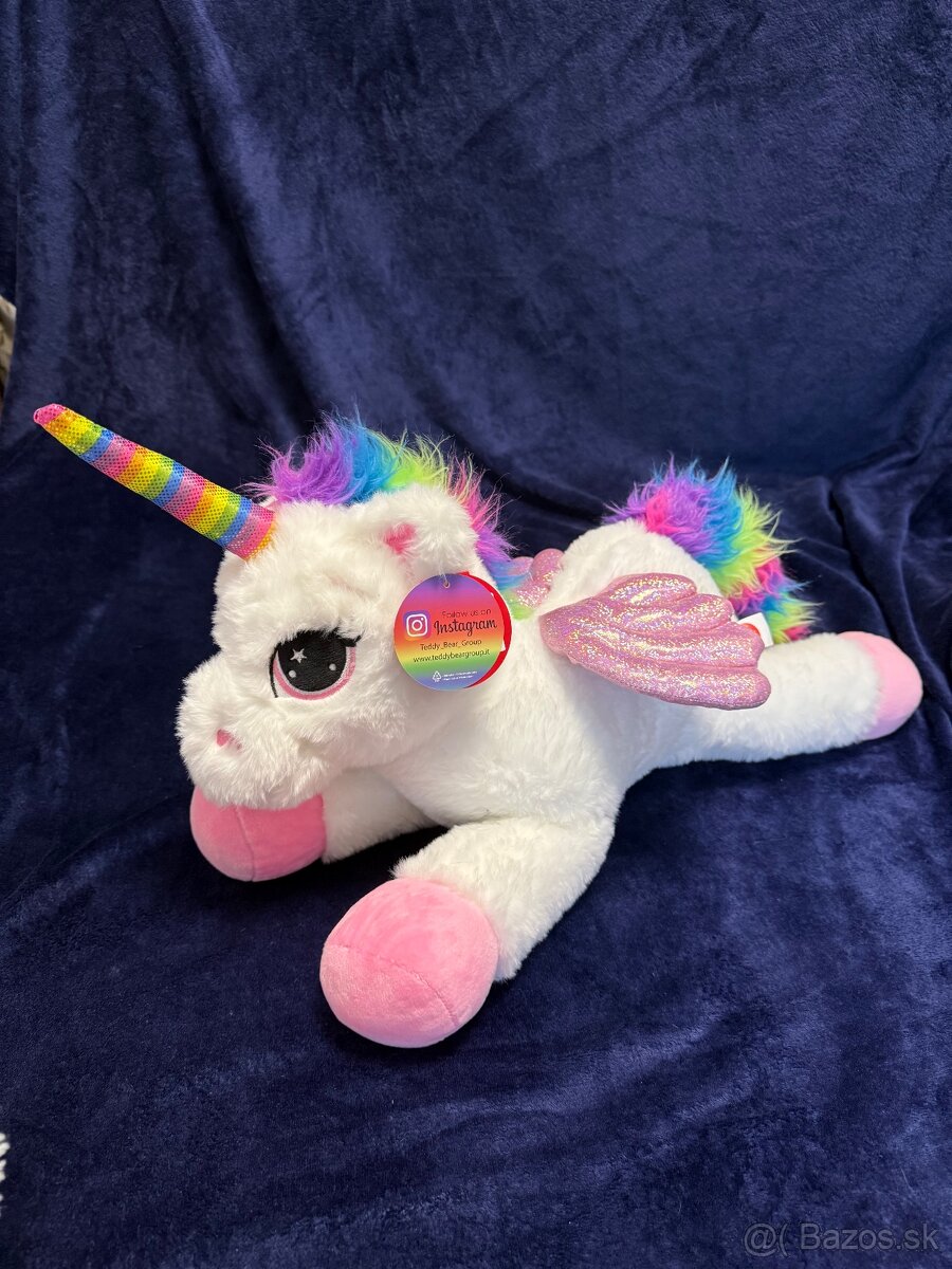 Jednorožec plyšová hračka 53cm dĺžka - 5