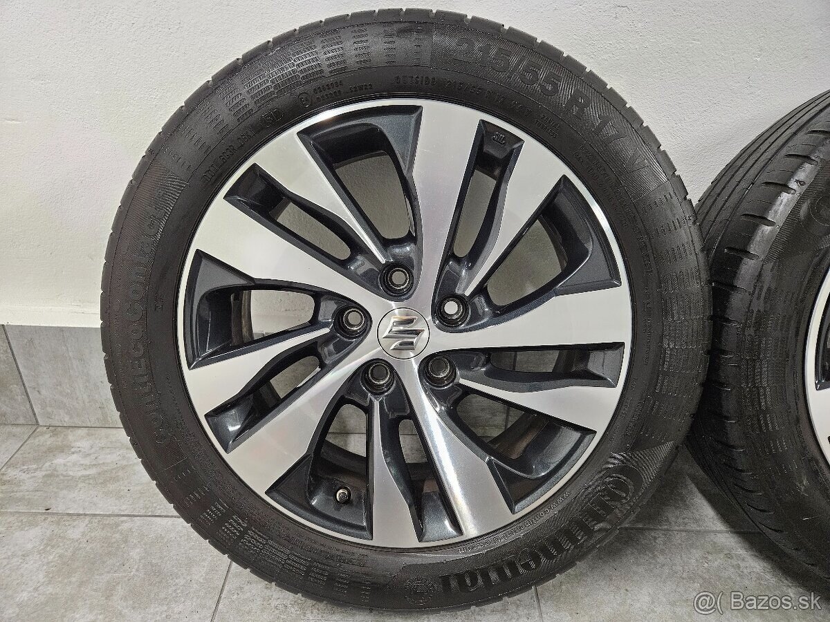 ‼️Alu disky SUZUKI 17"+☀️letné pneu 215/55 R17 + TPMS - 5