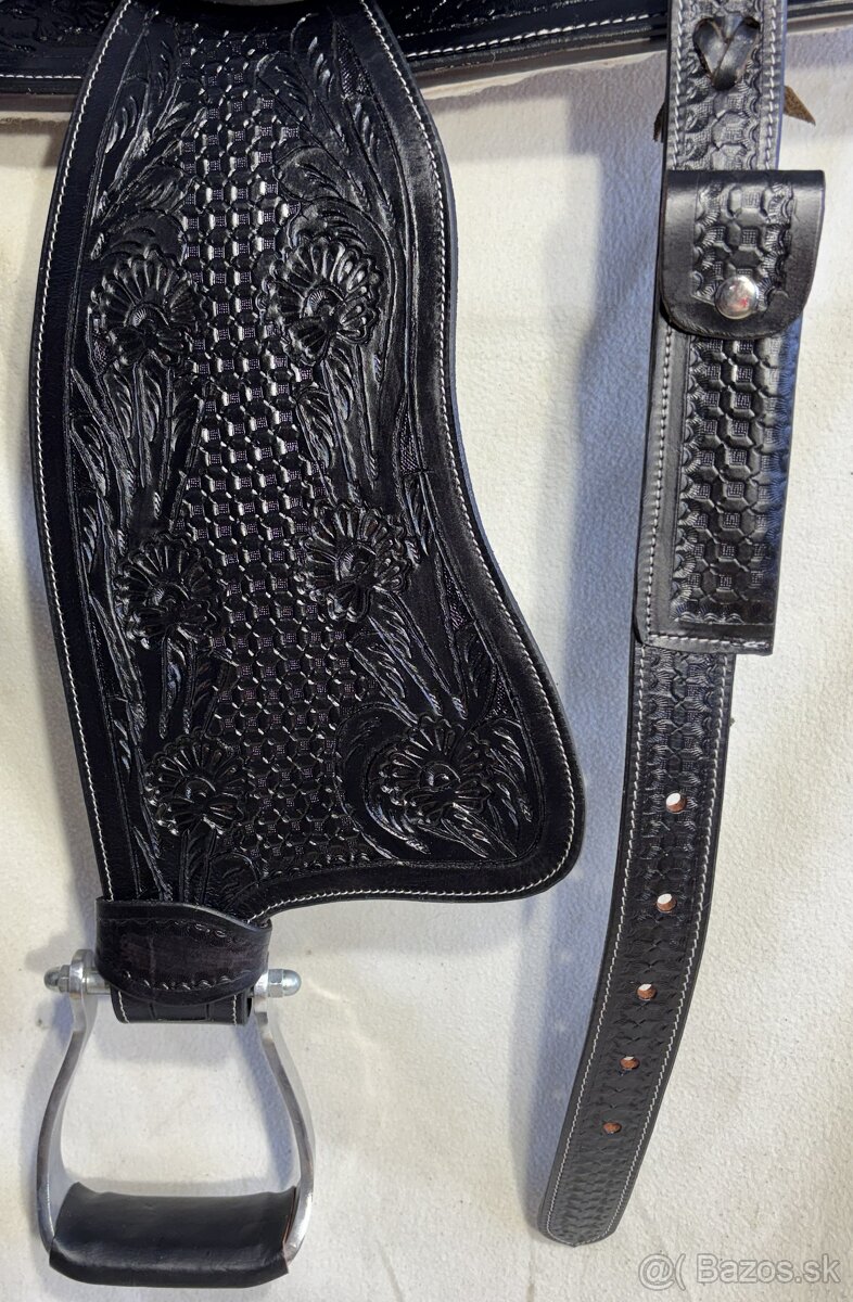 Westernový sedlový komplet 7) černý - 5