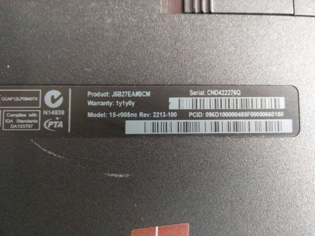 predám základnú dosku pre notebook Hp 15-r008nc - 5