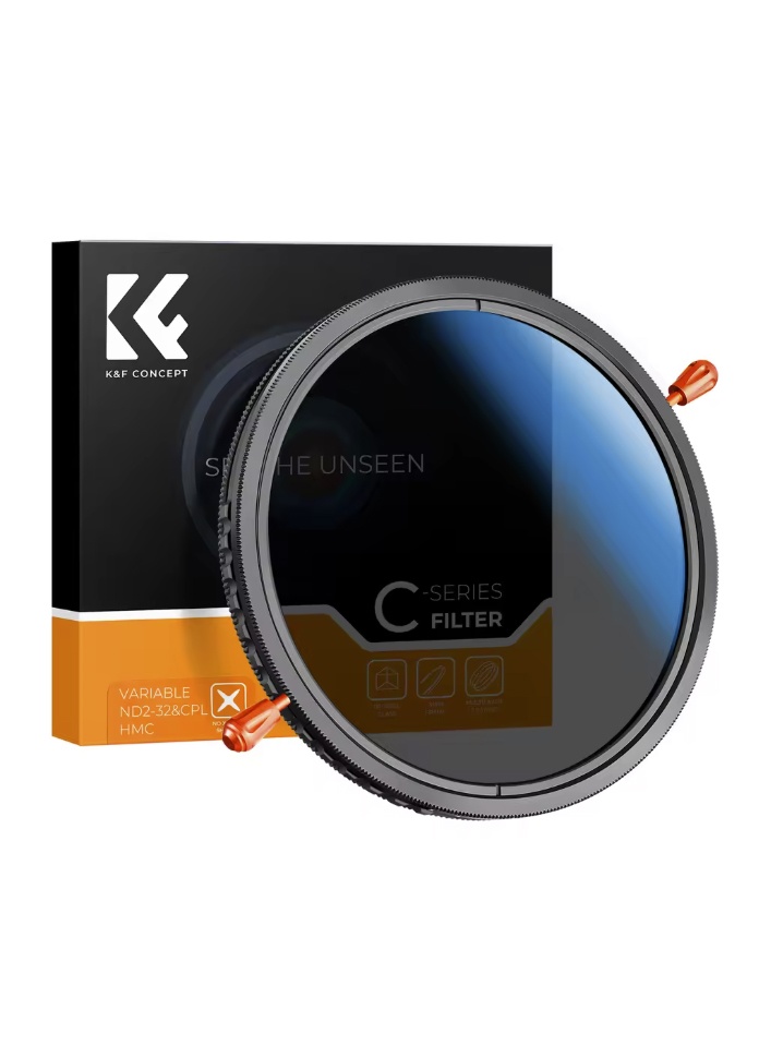 K&F Concept CPL - ND 2-32 variabilný filter 82mm - 5