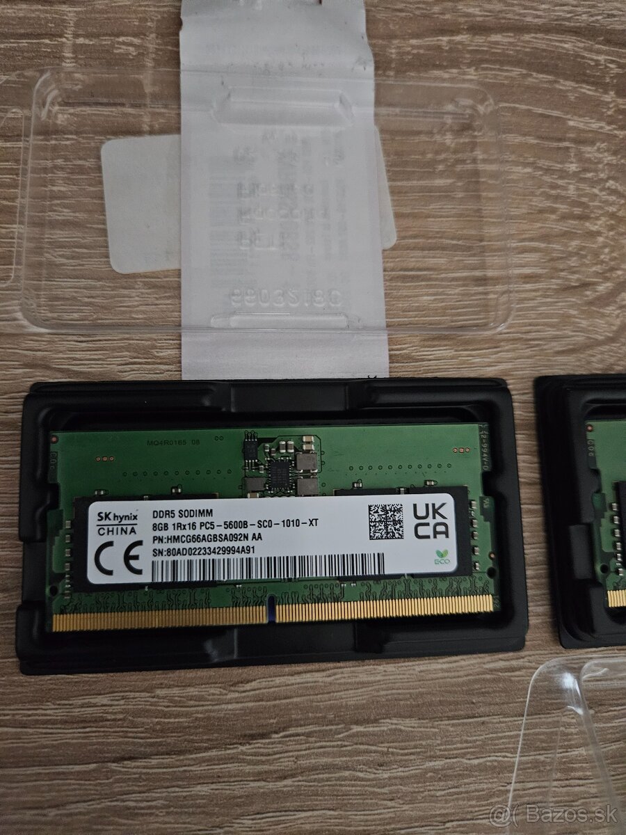 Sodimm DDR5 16GB 5600MHZ Nové - 5