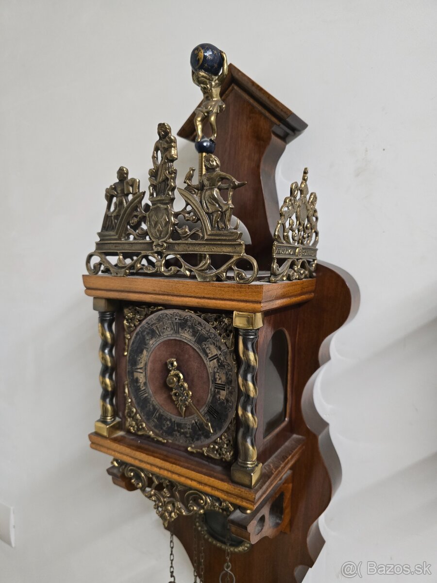 Nástenné drevene hodiny wuba... - 5