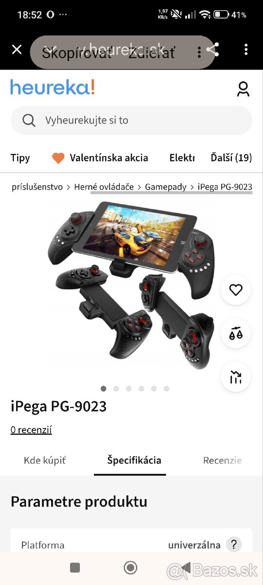 bezdrôtový herný ovládač iPega PG-9023s. - 5