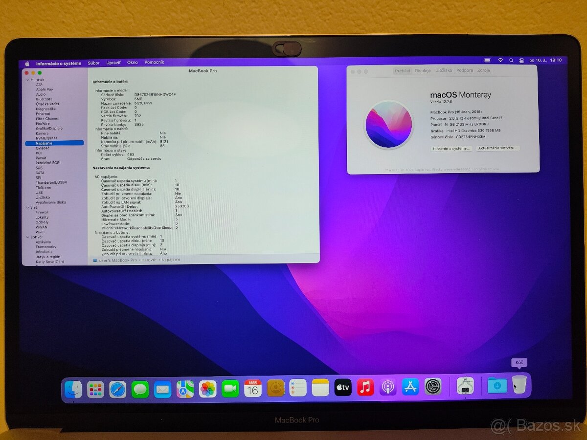 MacBook Pro 15 2016 | i7 • 16GB • 256GB SSD - 5