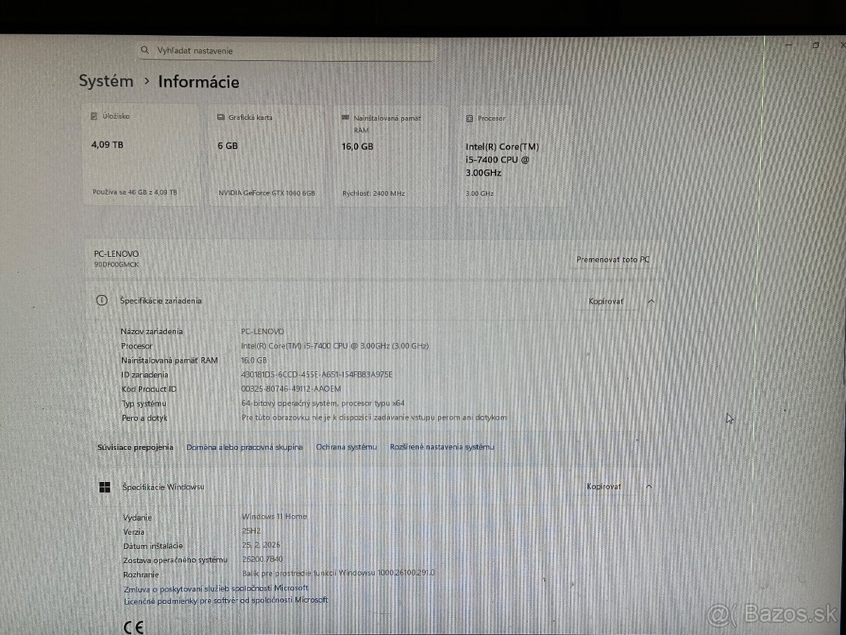 Herny PC Lenovo IdeaCentre Y700-34ISH - 5