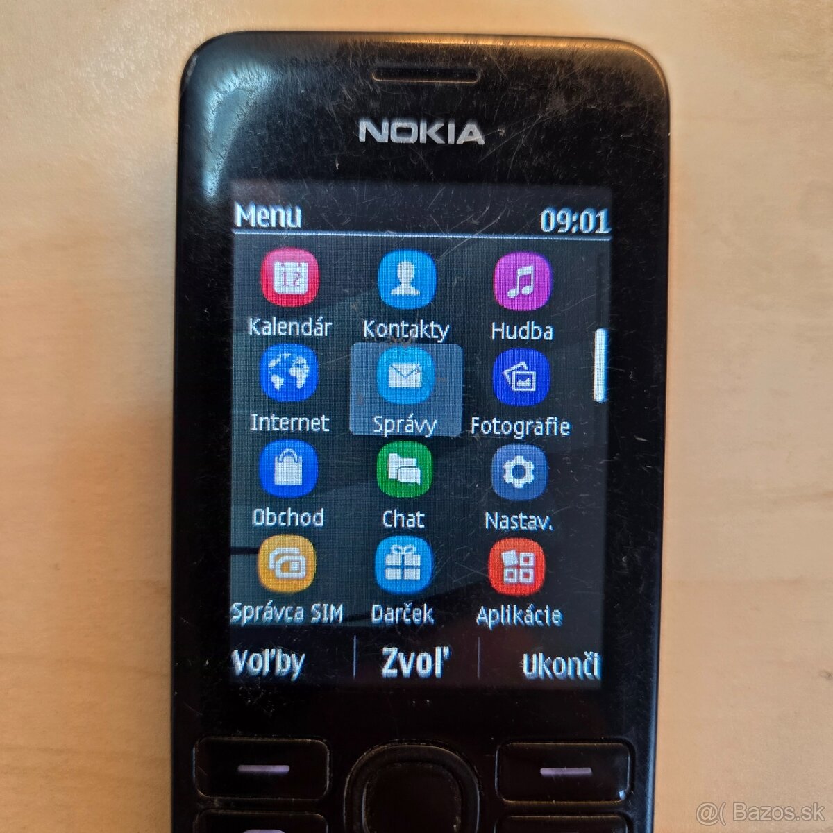 Nokia 206, RM-872, 2012, cierna, 2-simkovy - 5