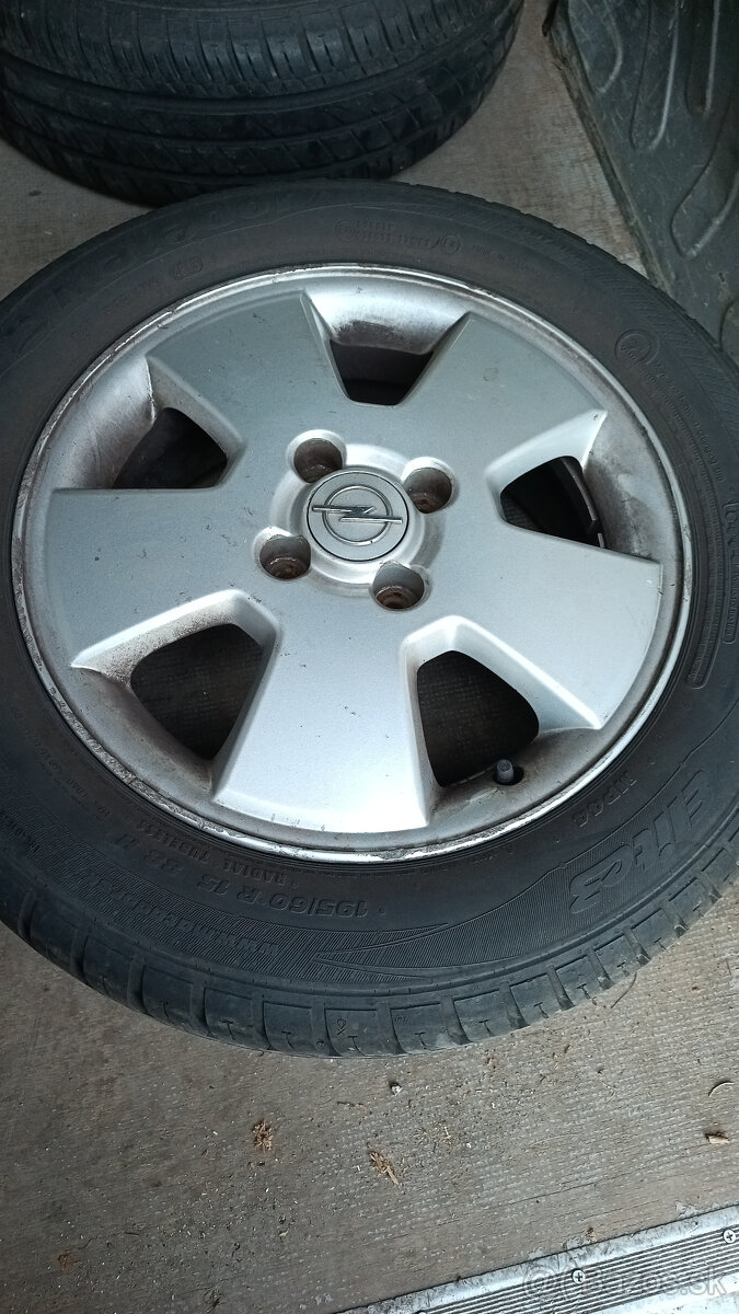 Elektrony letna sada Opel 4x100 R15 6j ET49 - 5